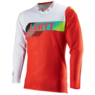 Afbeelding van Leatt 5.5 Ultraweld Contrast Motorcross jersey, wit rood, afmeting L voor man