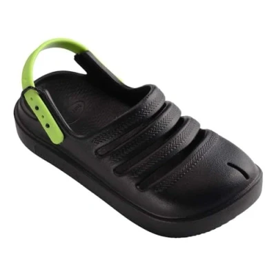 Afbeelding van Sandaal Havaianas Kids Clog Black Lemon Green Schoenmaat 23 24