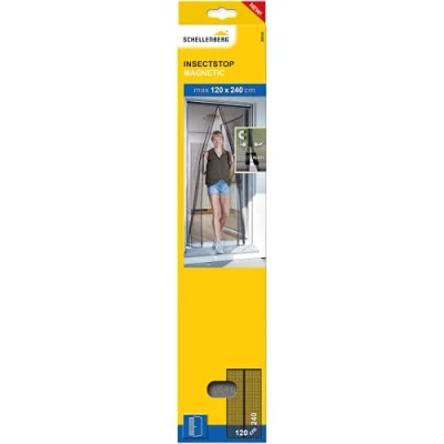 Afbeelding van Muskietennet Schellenberg Deuren Magnetisch Glasvezel Antraciet (120 x 240 cm)