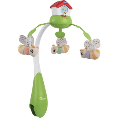 Afbeelding van CHICCO 3 IN 1 WIEGMOBIEL MET PROJECTIE MAGIC FOREST BEE
