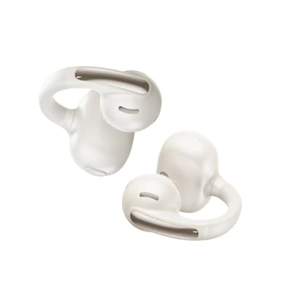 Afbeelding van Baseus Bowie MC1 Open Ear hoofdtelefoon, oorclip met indrukwekkend geluid, adaptieve basversterking, Bluetooth 5.4, ruisonderdrukking bij oproepen, IP57, 40H batterij, 5,2 g buds Starlight wit