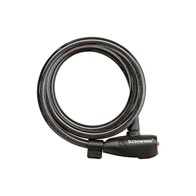 Afbeelding van Schwinn Anti diefstal fietsslot, veiligheidsniveau 1, sleutelslot, 4 voet, zwart