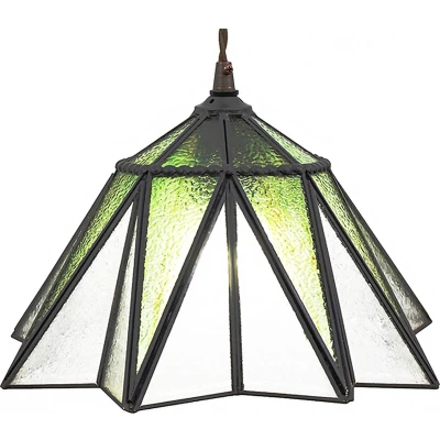 Afbeelding van Clayre &amp; Eef Transparente Hanglamp Tiffany Ø 31*107 cm E27/max 1*40W 5LL 6222