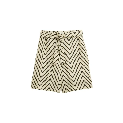 Afbeelding van TOM TAILOR Broek crème / bruin zwart