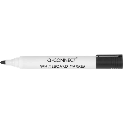 Afbeelding van Q CONNECT whiteboardmarker, 2 3 mm, ronde punt, zwart