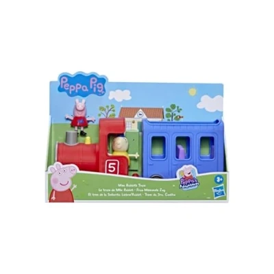 Afbeelding van Peppa Pig Speelfigurenset Miss Rabbit&#039;s Train Inclusief 2 Speelfiguren