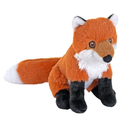 Afbeelding van Wild Republic Cuddlekins Eco Mini Red Fox, knuffeldier, 8 inch, pluche speelgoed, vulling is gesponnen gerecyclede waterflessen, milieuvriendelijk