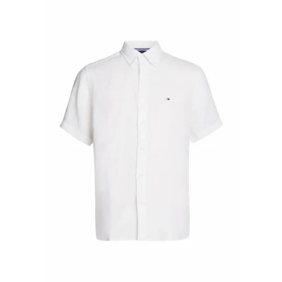 Afbeelding van Tommy Hilfiger Short Sleeve Regular FIT Overhemd, Heren, Maat: XXL, Optic white