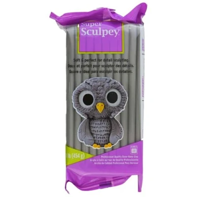 Afbeelding van Super Sculpey Gray semi transparant 454 gr