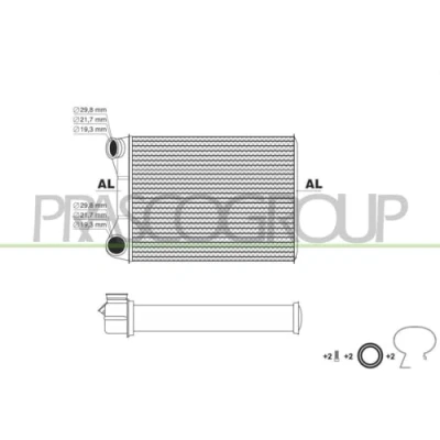 Afbeelding van PRASCO FT133H002 Warmtewisselaar