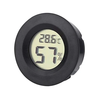 Afbeelding van Luchtbevochtiger vochtigheidsmeter, mini hygrometer, thermometer, digitale LCD monitor voor luchtbevochtiger, kas, kelder, babykamer, Fahrenheit of Celsius