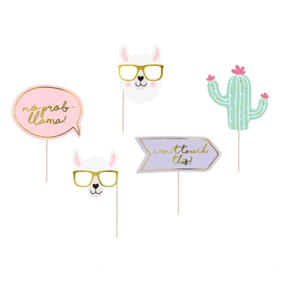 Afbeelding van Partydeco Photoprops Lama Party