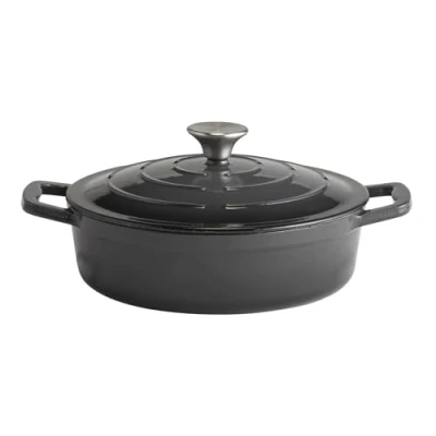 Afbeelding van APS 88314 braadpan met deksel &quot;5 STARS&quot;, gietijzer, geschikt voor inductie, ovenbestendig, incl. dekselhouder, Ø 28 cm, inhoud 3 liter, turquoise