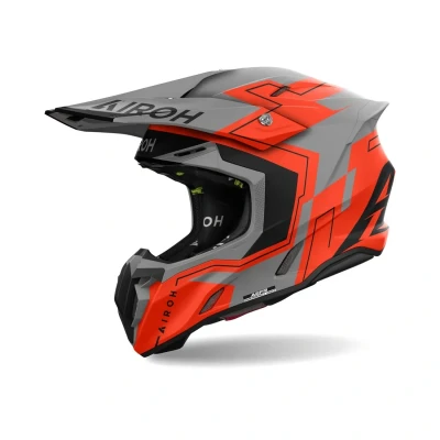Afbeelding van Airoh 2024 Twist 3.0 Dizzy Crosshelm Mat Fluor Oranje maat XS