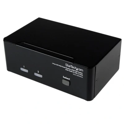 Afbeelding van KVM 2 Poort Schakelaar Startech SV231DDVDUA