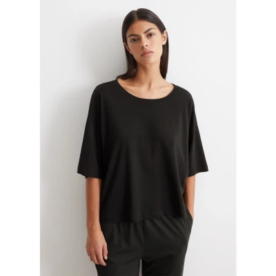 Afbeelding van Marc O Polo Lounge Cropped Top Zwart katoen Small Dames