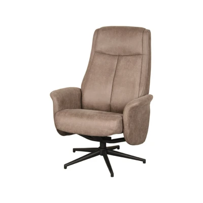 Afbeelding van Label51 Bergen fauteuil micro suede taupe Stof