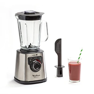 Afbeelding van Moulinex PerfectMix+ High Speed blender, 1200 W, glazen kom van 2 l, 3 automatische programma&#039;s LM811D10