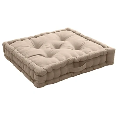 Afbeelding van Groot kussen, Lucas licht, 50 x 10 cm, beige