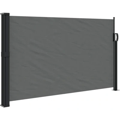 Afbeelding van Windscherm uittrekbaar 120x500 cm antracietkleurig