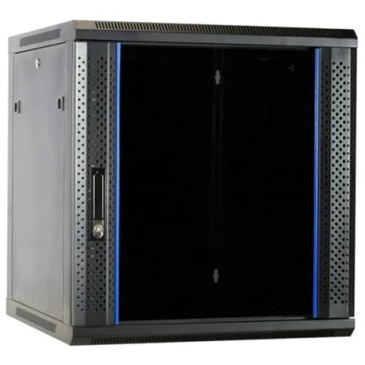 Afbeelding van DSIT 12U wandkast / serverbehuizing ongemonteerd met glazen deur 600x600x635mm (BxDxH)