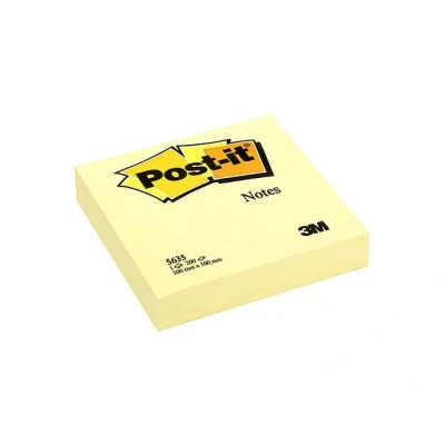 Afbeelding van Post it Notes ft 101 x mm, geel, blok van 200 vel memoblok