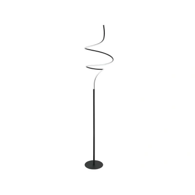Afbeelding van HighLight Vloerlamp Curle Zwart