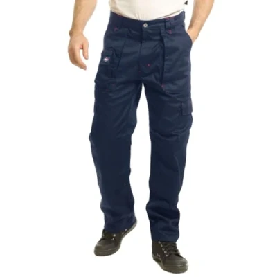 Afbeelding van Lee Cooper Werkkleding Mens Multi Pocket Easy Care Zware Knie Pad Zakken Veiligheid Werk Cargo Broek