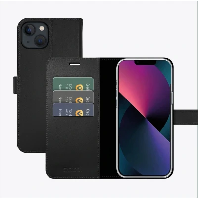 Afbeelding van Valenta Book Case Gel Skin Apple iPhone 14 Plus Black