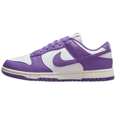 Afbeelding van Nike Sportswear DUNK LOW NEXT Nature Sneakers laag, Dames, Maat: 39, Summit white/black raspberry Hoogwaardig imitatieleer