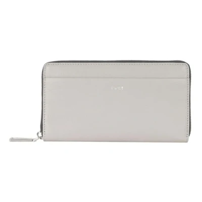 Afbeelding van JOOP! Leren Portemonnee Lantea Blocking Yura Purse Lightgrey Lichtgrijs