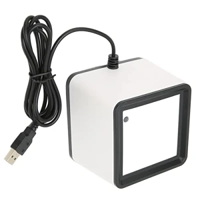 Afbeelding van 1D 2D QR Desktop Barcode Scanner, Omnidirectionele Bar Code Reader Handsfree Automatische Reader, Voor Supermarkt, Bibliotheek, Winkel