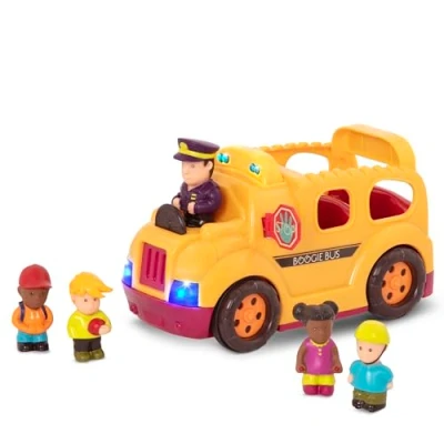 Afbeelding van Battat BX1129ZC2,Battat 44399 B Rrroll Model Boogie Bus Interactieve schoolbus met 5 figuren, lichten en tonen voor kinderen vanaf 18 maanden,veelkleurig