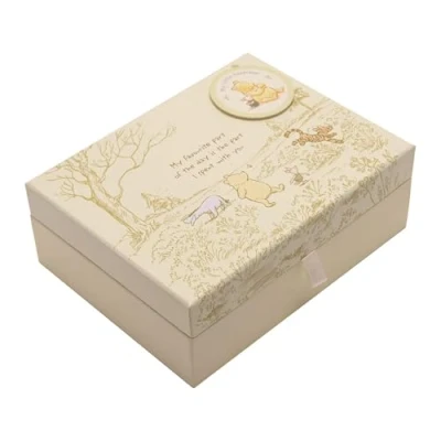 Afbeelding van Pooh Classics Range Disney Keepsakes Baby Box with Compartments New (DI167), 200 g, yellow