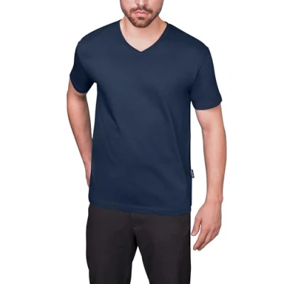 Afbeelding van Herenshirt &#039;Luxury V Neck Tee&#039; met korte mouwen Navy M