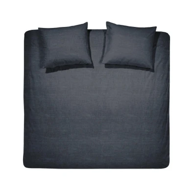 Afbeelding van Cinderella Lyn Dekbedovertrek Tweepersoons Katoen 200x200/220 cm met 2 kussenslopen 60x70 Antraciet