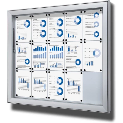 Afbeelding van Vergrendelbaar Notitiebord Outdoor Extra Deep 15x A4