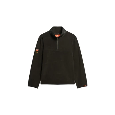 Afbeelding van Superdry Mannen Active Fleece met Halve Rits Zwart Grootte: L