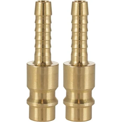 Afbeelding van Poppstar 2x Perslucht Insteeknippel NW 7,2 met Mondstuk (diameter 6,5 mm) voor Persluchtaansluiting