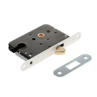 Afbeelding van MAUER 1134 Schuifdeurslot Cilinderslot PC55 DM50 Gelakt LS/RS (incl. Sluitplaat)