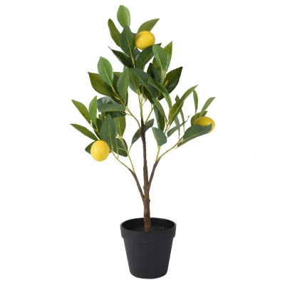 Afbeelding van Everlands Citroenboom Kunstplanten 60 cm Geel 1 stuk