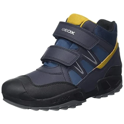 Afbeelding van Geox J New Savage Boy B A jongens Schoenen, Navy Ochreyellow, 24 EU