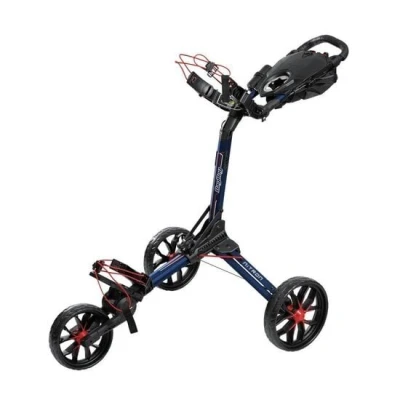 Afbeelding van BagBoy Nitron Golf Duwwagen, Marineblauw/Rood