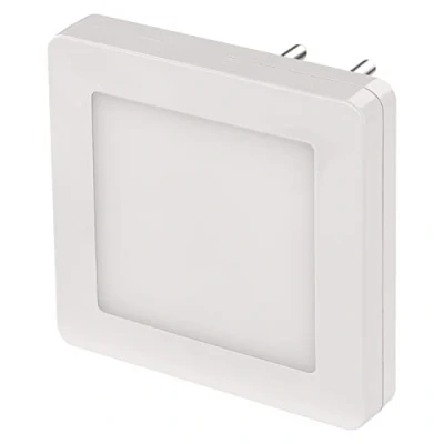 Afbeelding van EMOS Led nachtlampje, stopcontact met schemeringssensor en schakelaar, instelbare helderheid, oriëntatielicht voor kinderkamer, trap, slaapkamer, keuken, wit, P3316
