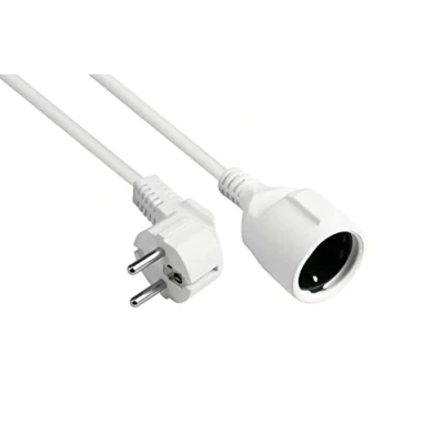 Afbeelding van Alcasa P0102 W050 electriciteitssnoer Wit 5 m Netstekker type E+F F