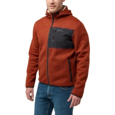 Afbeelding van Kaminfeuer Hooded Fleece Vest Heren Intense Rust 600 XXL Rood