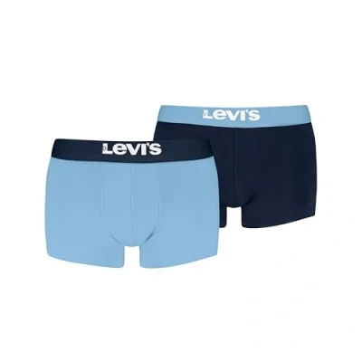 Afbeelding van Levi&#039;s MEN Solid Basic Trunk 2 PACK Onderbroeken, Heren, Maat: Small, Blue combo