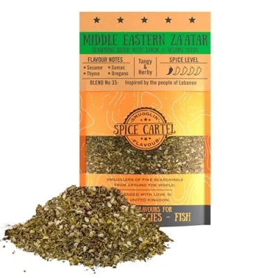 Afbeelding van Spice Cartel&#039;s Midden Oosterse Zaatar. Artisanal Blend geïnspireerd door het Oosten. 35G hersluitbaar zakje. Hand gemaakt met liefde in VK.