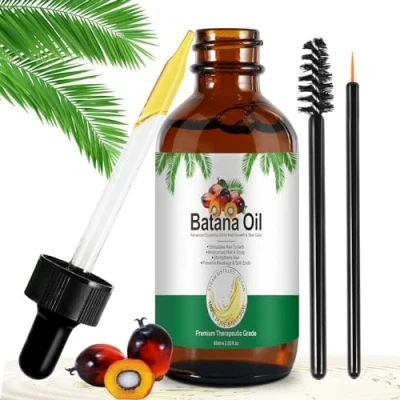 Afbeelding van Batana olie voor haar, 60 ml Oil de hoofdhuid, stimuleert haargroei en tegen haaruitval, maakt je haar gladder wimpers, wenkbrauwen huid