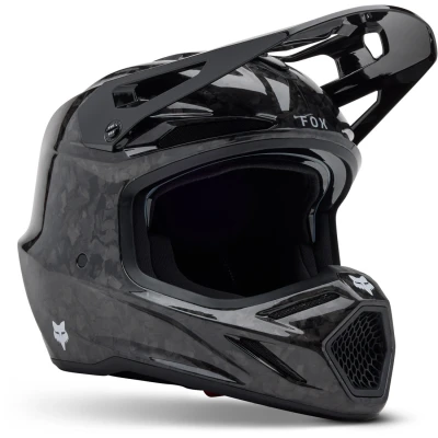 Afbeelding van FOX V3 RS Carbon Solid MIPS Motorcross helm, zwart, afmeting XL voor man